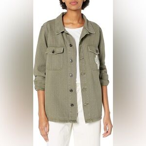 Show Me Your Mumu Women's Army Shirt Jacket,‎ Olive Cactus